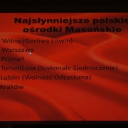 Wykład Piotra Mazurka - "Z dziejów Masonów w Polsce" - 21.05. 2015