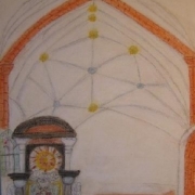 Bogumiła CEGIELSKA - Wnętrze Katedry (pastel)