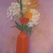 Anna GRABOWSKA - Martwa natura kwiatowa (pastel)