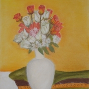 Gawieńczyk Ludmiła - Martwa natura kwiatowa (pastel)