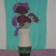 Jankowiak Alicja - Martwa natura kwiatowa (pastel)