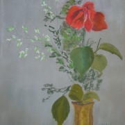 Langa Ignacy - Martwa natura kwiatowa (pastel)