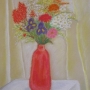 Elżbieta BIENIEK - Martwa natura kwiatowa (pastel)
