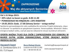 Maj 2015 w Aqua Park Sopot dla aktywnych seniorów 