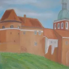 Ewa MISZEWSKA - Wzgórze katedralne (pastel)